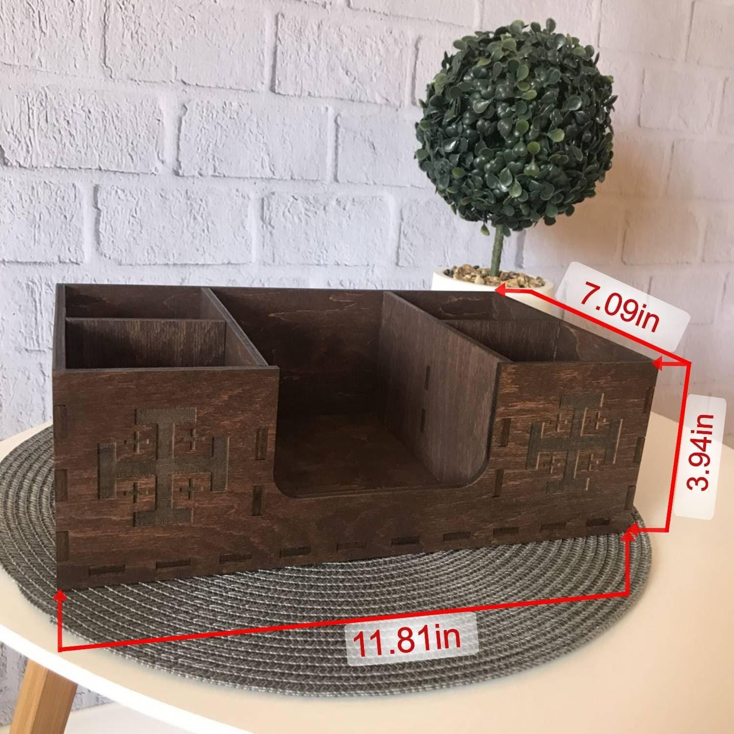 Bar Organizer Wood Bar Holder Custom Bar Kitchen Storage Best Gift For Men Women Wooden Box For Bar Accessories Custom Coffee Organizer
