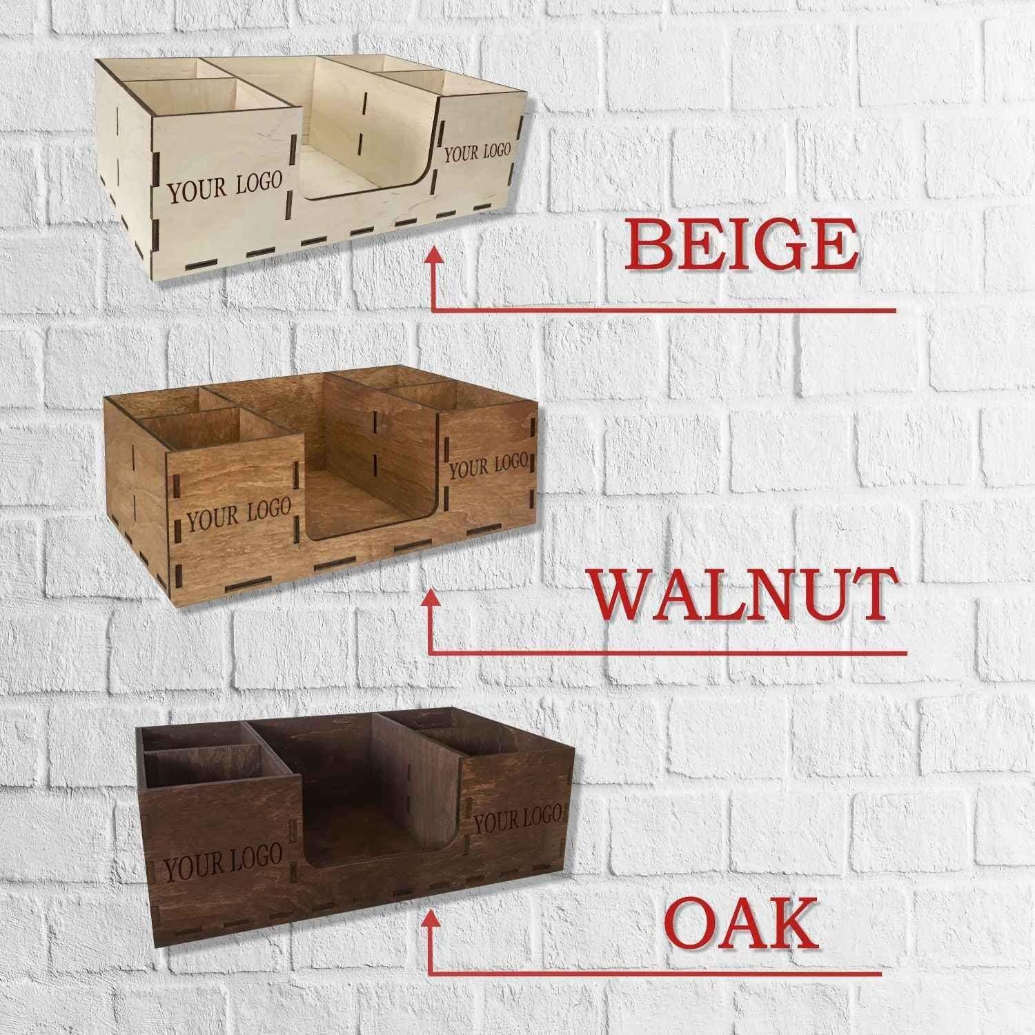 Bar Organizer Wood Bar Holder Custom Bar Kitchen Storage Best Gift For Men Women Wooden Box For Bar Accessories Custom Coffee Organizer