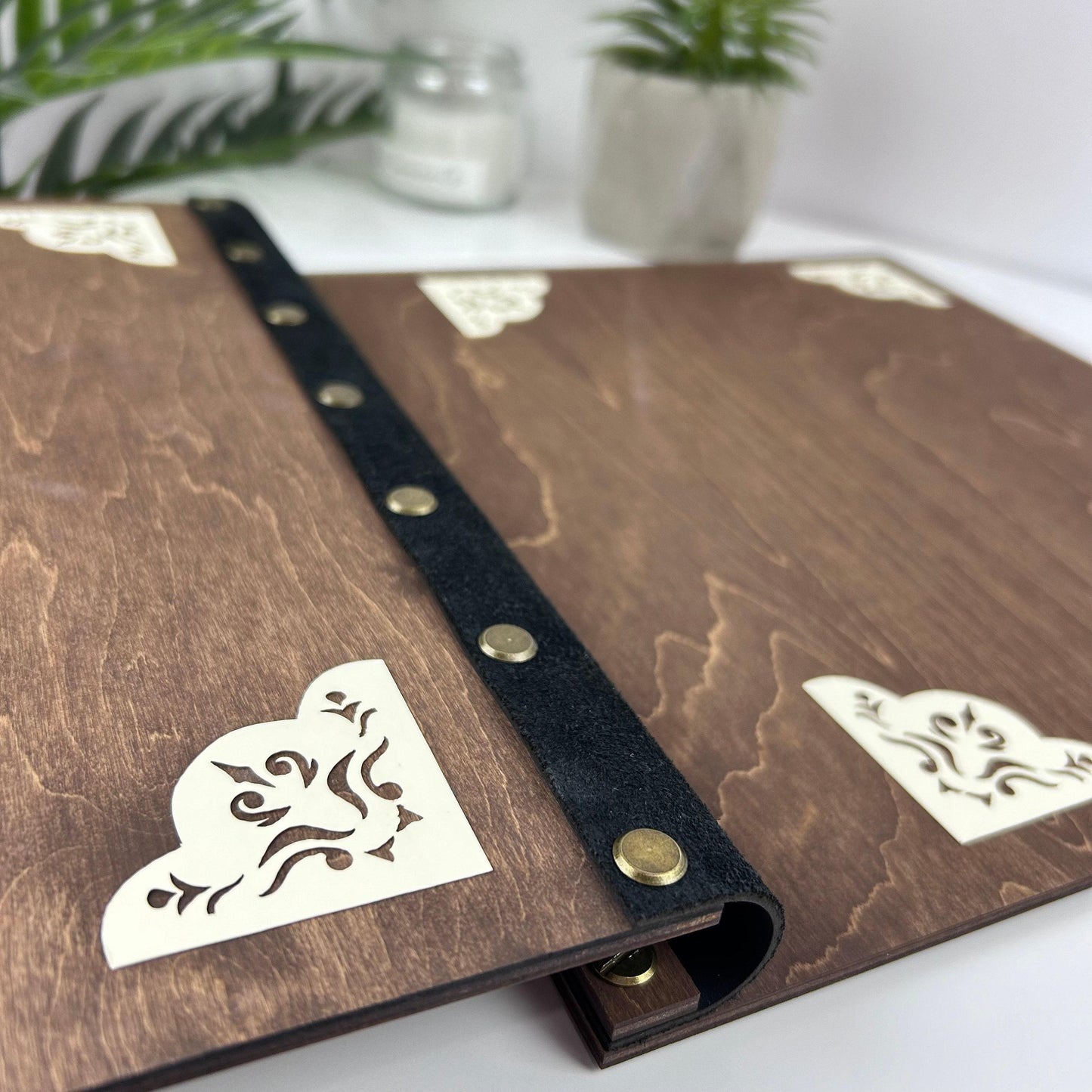 Personalized wedding memory book, wooden engraved folder, marriage certificate holder, wedding accessories, rustic wedding, anniversary gift