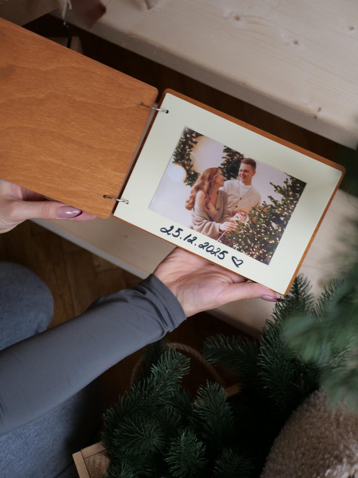 Our First Christmas as Mr & Mrs Album, Personalized Wedding Gift, Guest Book