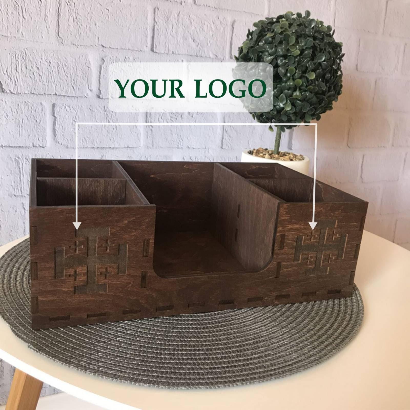 Bar Organizer Wood Bar Holder Custom Bar Kitchen Storage Best Gift For Men Women Wooden Box For Bar Accessories Custom Coffee Organizer