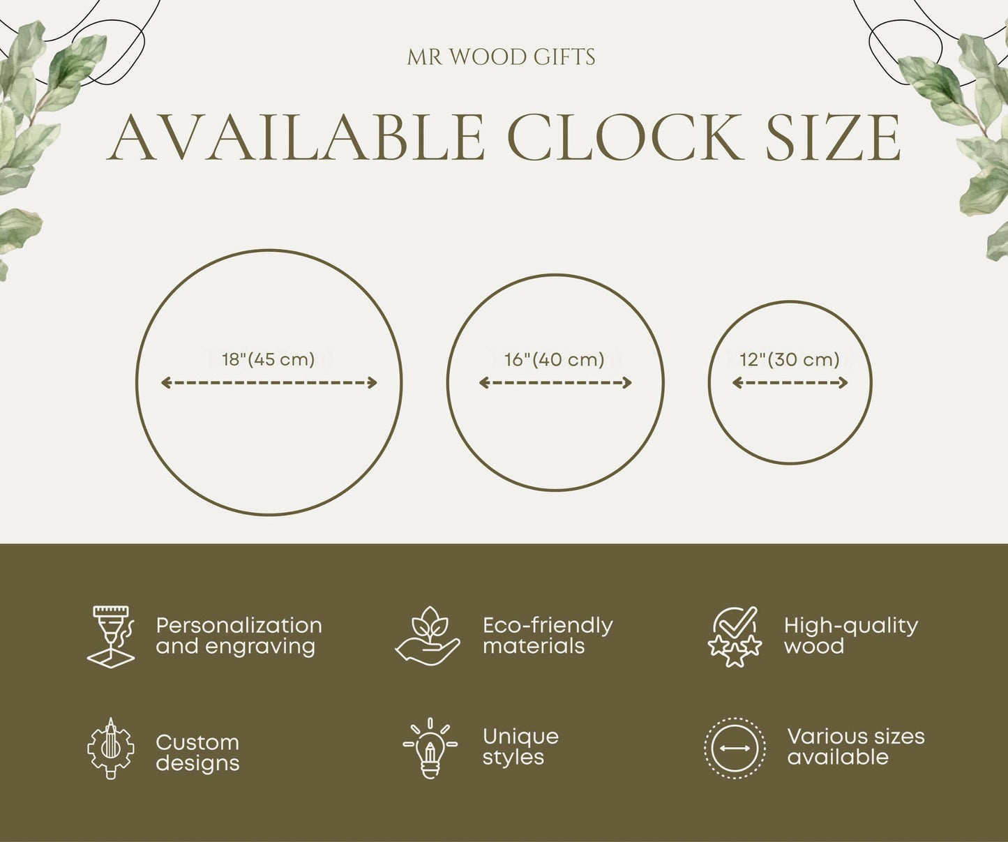 Custom wood wall clock, ideas clock decor, family name clock, unique home decor, personalized clock, custom name clock, wedding gift custom
