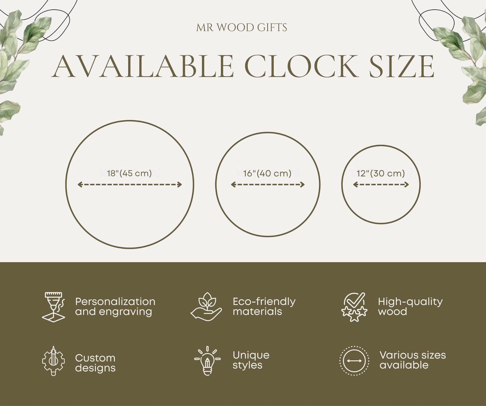 Personalized 3D wooden clock, family name clock, 1st anniversary gift, сlock for couple, personalized wedding gift, home gift for family