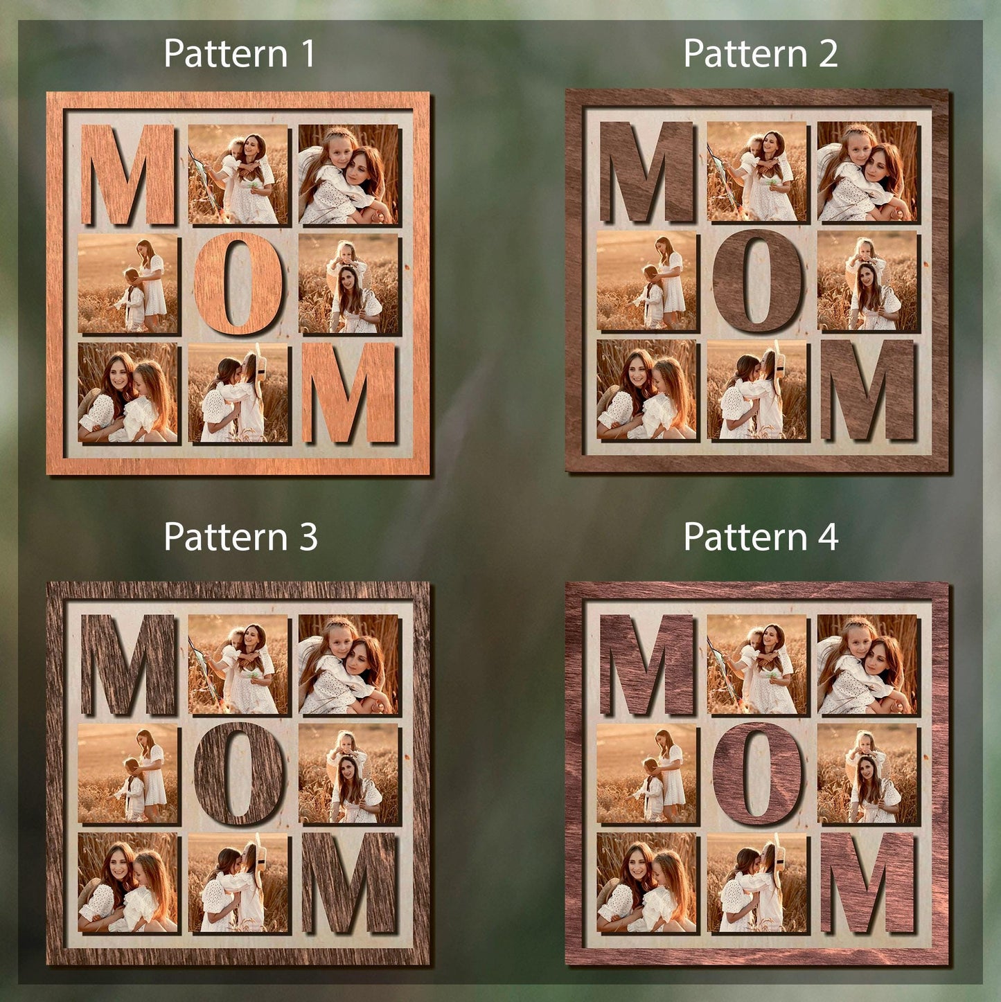 Mom Photo Collage, Customized Mom Photo Collage Sign, Personalized Wooden Mother’s Day Gift