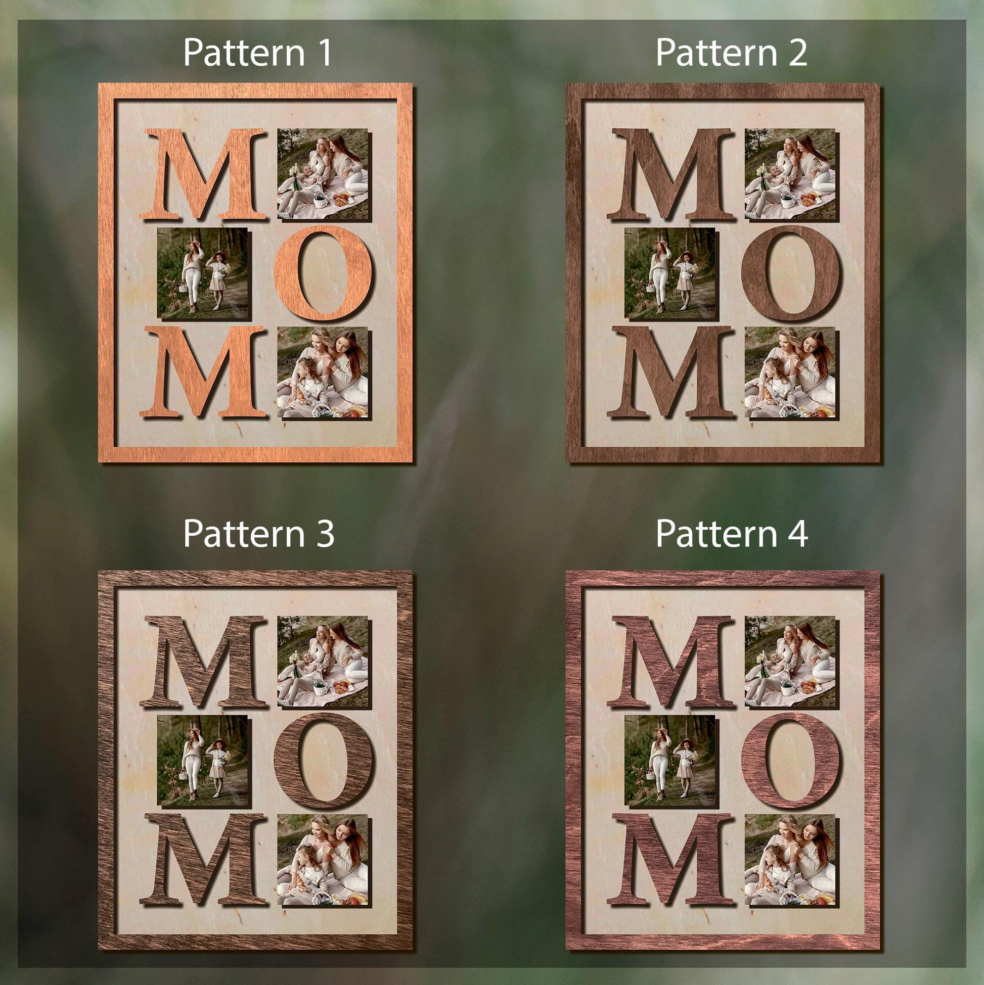 Mom Wood Sign Photo Collage, Custom Collage Frame, Creative Mothers Day Gifts